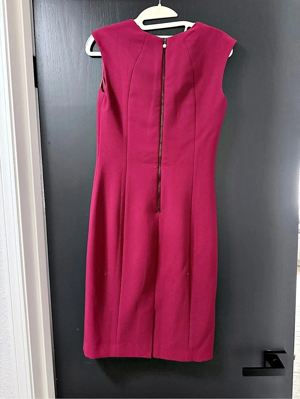 White House Black Market Sleeveless Midi Dress in Pink